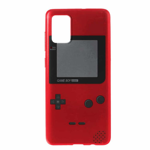 Coque pour A71 Game boy rouge en silicone