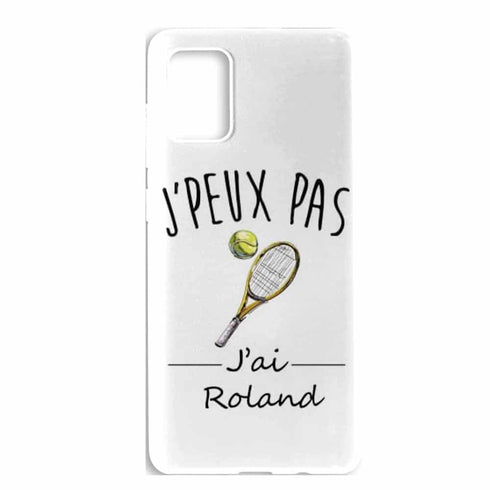 Achat Coque téléphone A71 Je peux pas j'ai Tennis à Rolland Garros