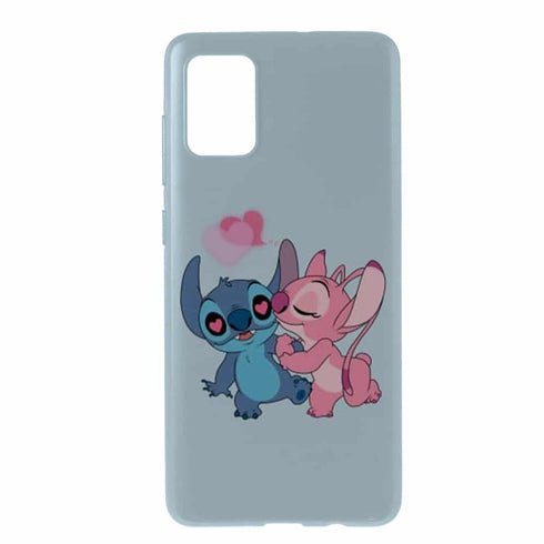 Coque Stitch Angel Love Heart pink Samsung A71