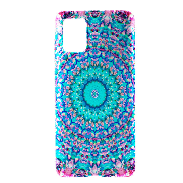 Coque Arabesque pour Samsung A71 Couleur Bleu
