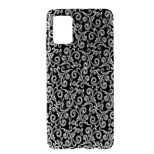 Coque black and white swirls pour Samsung A71
