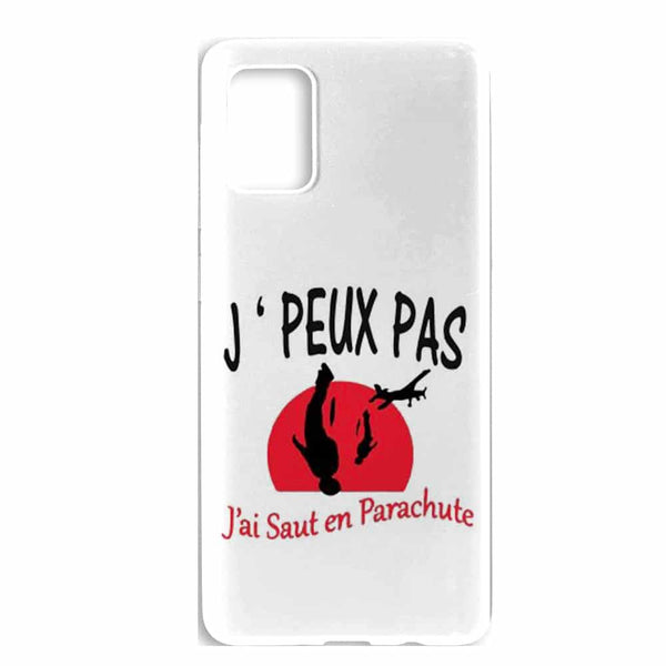 Achat Coque de téléphone Je peux pas j'ai saut en Parachute pour Samsung A71