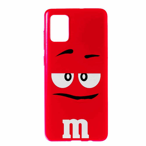 Coque pour A71 M&M's Rouge en Gel silicone ( SM A715 )