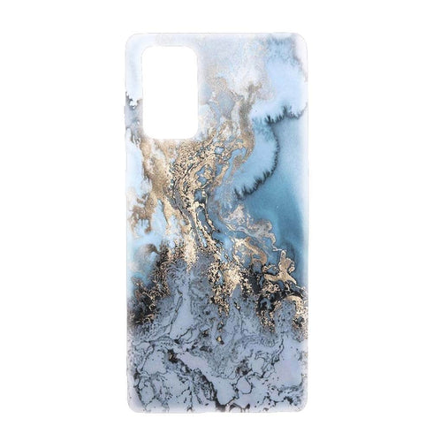 Coque Bleu Veiné Marbre Gold pour Samsung Note 20