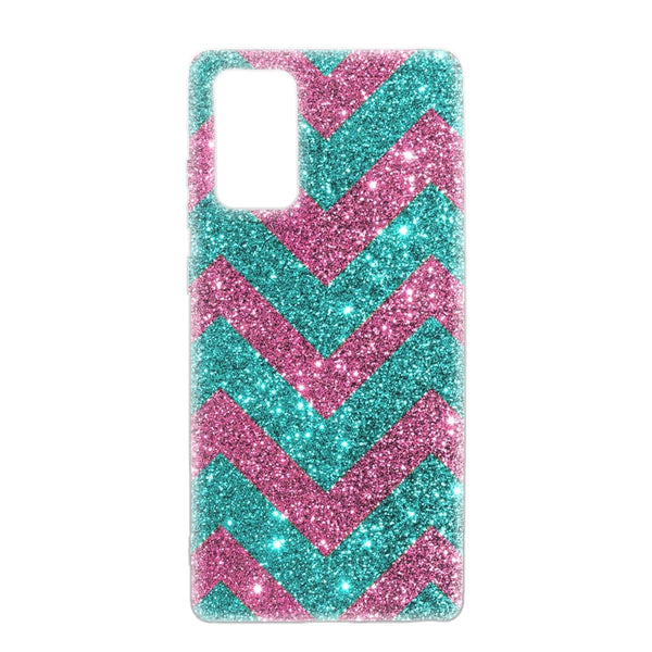 Coque Chevron Strass Rose Bleu pour Galaxy Note 20