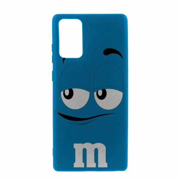 Coque Note 20 M&M's Bleu en Gel silicone