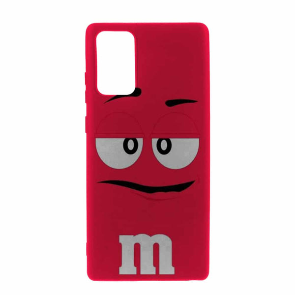 Coque pour Note 20 M&M's Rouge en Gel silicone