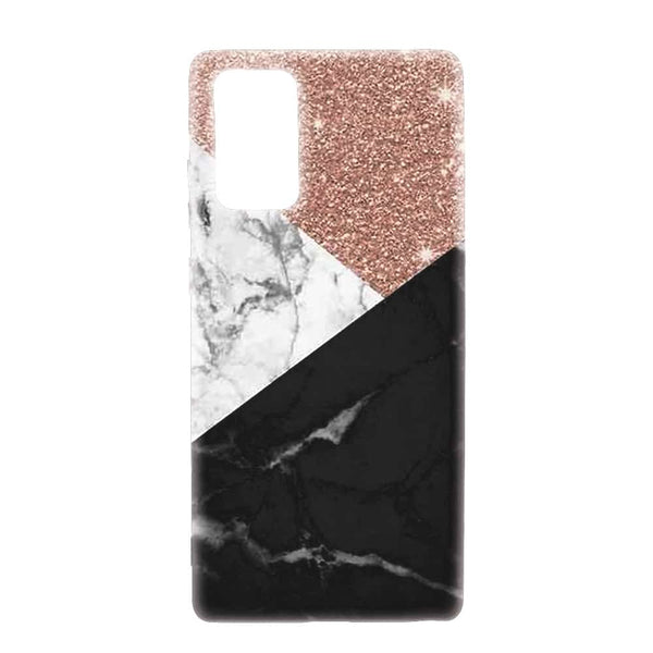 Coque Marbre Paillettes roses pour Samsung Galaxy Note 20