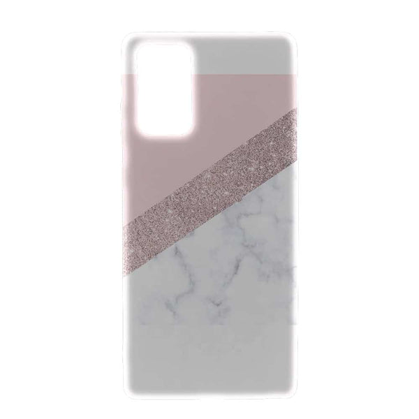 Coque Marbre Strass rose pour téléphone Samsung Note 20