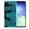 Achat Coque Samsung S10 Aqua Glitter Flowers en Silicone