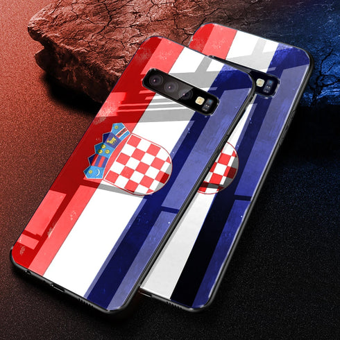 Coque Verre Trempé Samsung S10 Drapeau Croate