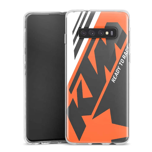 Coque Semi rigide Samsung S10, S10E, S10 Plus KTM Racing Orange and Black