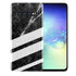 Coque S10 Rayures Marbre Noir en Silicone
