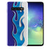Coque Gel Silicone Tribale Vagues Bleues pour S10, S10E, S10+