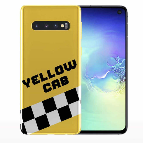 Yellow Cab NYC, Coque en Silicone Samsung S10, S10E, S10 Plus
