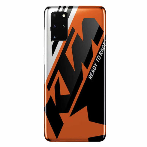 KTM Racing Orange And Black | Coque Samsung J8 2018 | Tpu Antichocs | Etui Silicone Compatible Galaxy SM J810 - MaCoquePerso