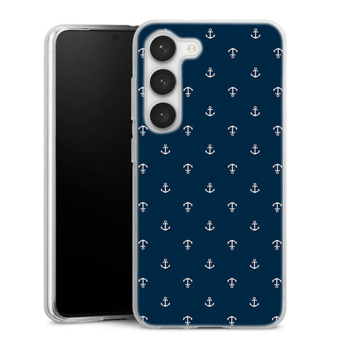 Coque pour Samsung S23 Ancre Blue Marine