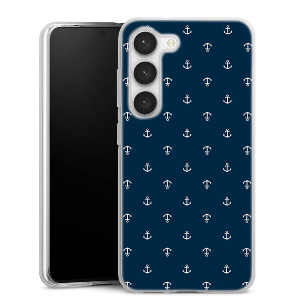 Coque pour Samsung S23 Ancre Blue Marine