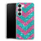 Coque pour Samsung S23 Chevrons Strass Violet Rose
