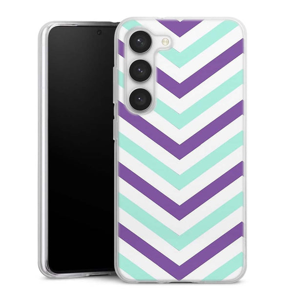 Coque pour Samsung S23 Milka Chevrons