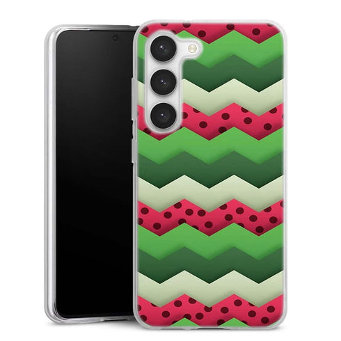 Coque pour Samsung S23 Pasteque Summer Chevrons