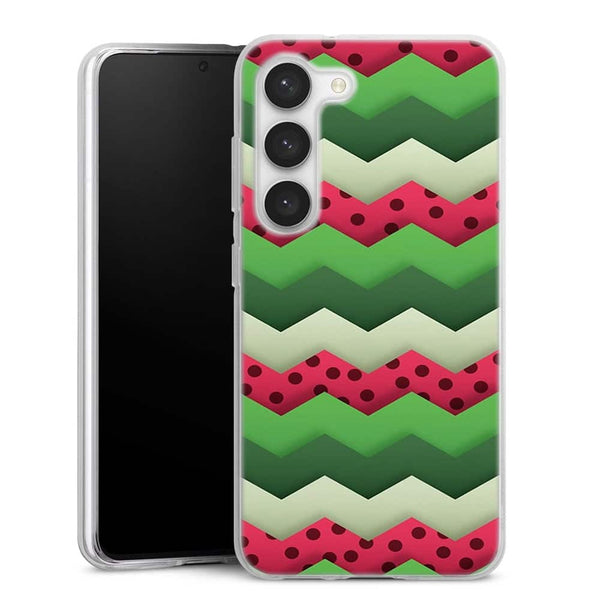 Coque pour Samsung S23 Pasteque Summer Chevrons