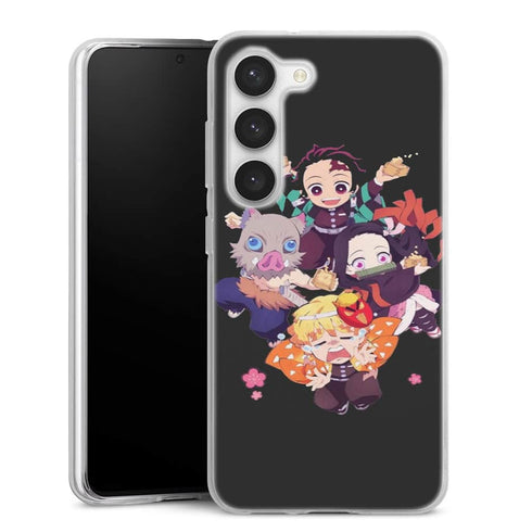 Coque Samsung Galaxy S23, S23 Plus, S23 Ultra Demon Slayer Chibi