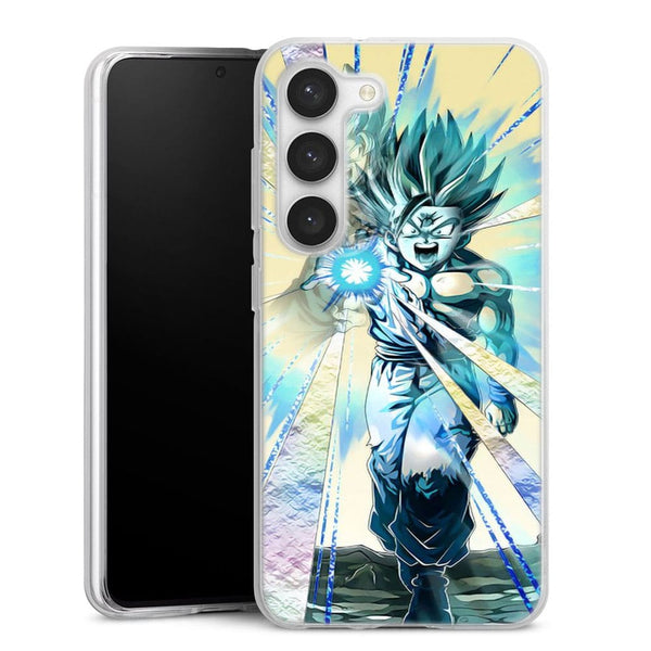 Coque Samsung Galaxy S23, S23 Plus, S23 Ultra Dragon Ball z Gohan Goku Kamehameha
