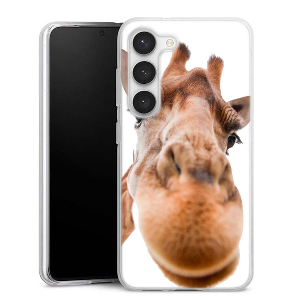 Coque Samsung Galaxy S23 Drôle de Girafe