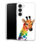 Coque Samsung Galaxy S23 Girafe Mulicouleurs