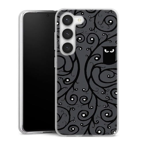 Coque Samsung Galaxy S23 Hibou Noir et Blanc