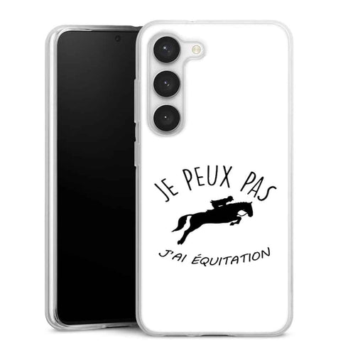Coque Samsung Galaxy S23 Je Peux pas j'ai Equitation