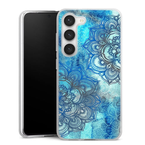 Coque pour Samsung S23 Blue Lost Mandala