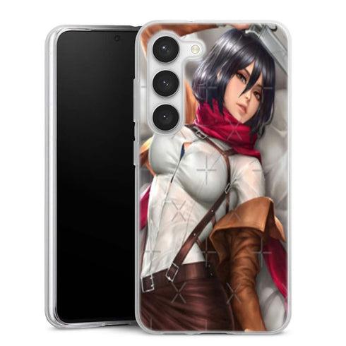Coque Samsung Galaxy S23, S23 Plus, S23 Ultra Mikasa Attack on Titan filles sexy beau cul