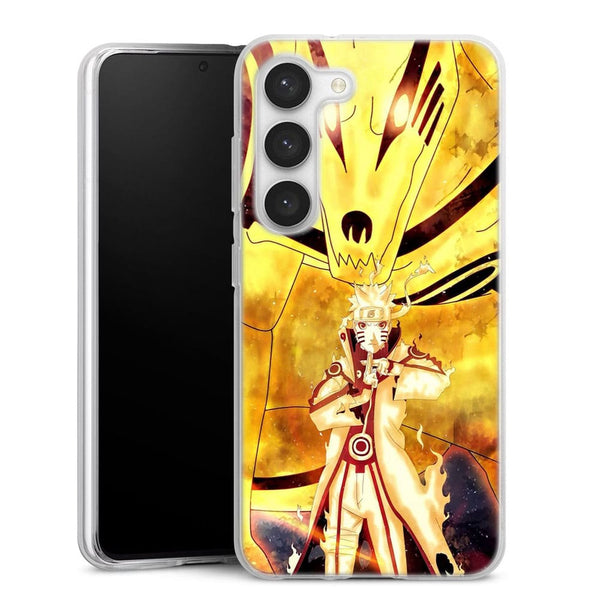 Coque Samsung Galaxy S23, S23 Plus, S23 Ultra Naruto Kyubi Jaune
