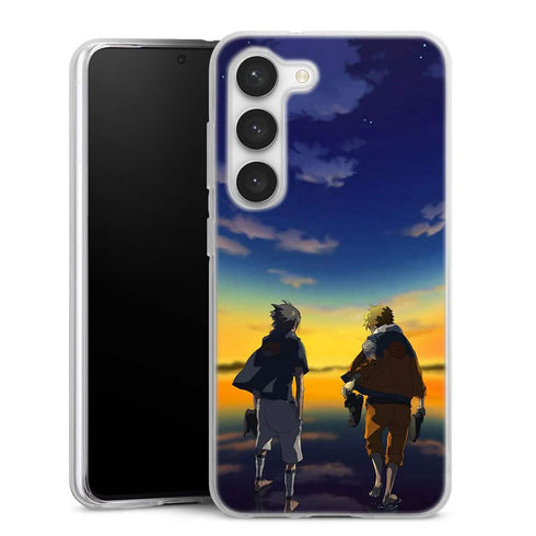 Coque Samsung Galaxy S23, S23 Plus, S23 Ultra Naruto & Sasuke Ciel Etoilé