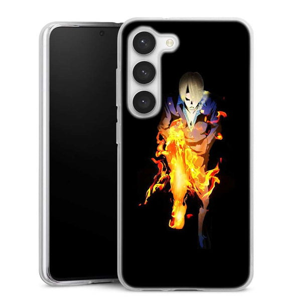 Coque Samsung Galaxy S23, S23 Plus, S23 Ultra One Piece Sanji Jambe En Feu
