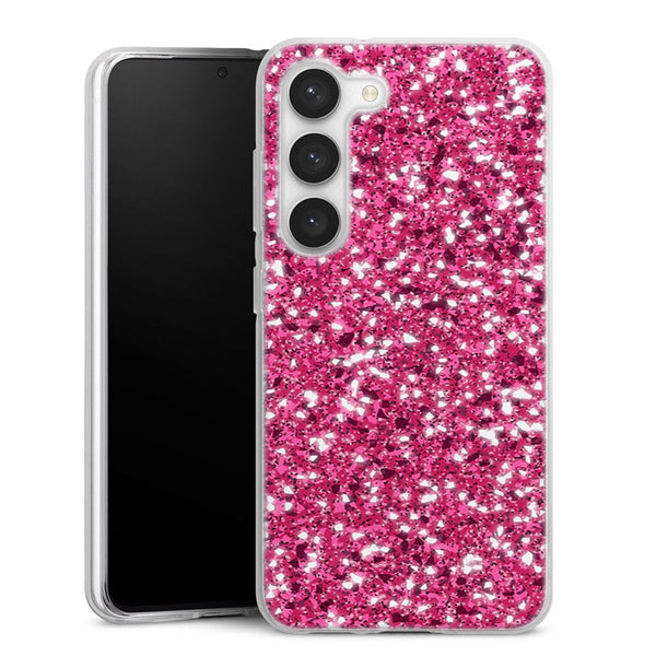 Coque pour Samsung S23 Pink Glitter way