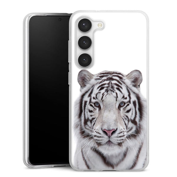 Coque Samsung Galaxy S23 Tigre Blanc