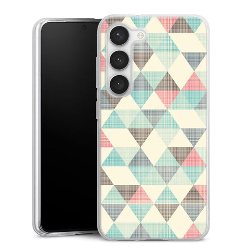 Coque pour Samsung S23 Triangles Vintage