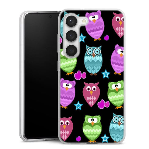 Coque pour Samsung S23 Funky owls