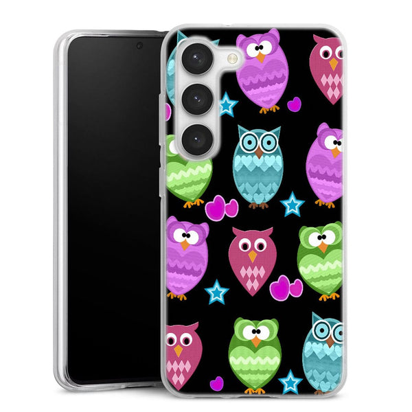 Coque pour Samsung S23 Funky owls