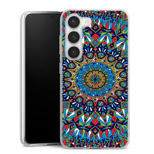 Coque pour Samsung S23 Mandala Multicolors creator