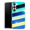 Coque pour Samsung S23 Striped colorful glitter
