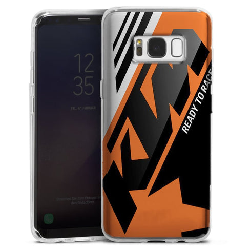 KTM Racing Orange And Black | Coque Samsung S10 | Tpu Antichocs | Etui Silicone Compatible Galaxy S10+, S10E, Bumper Verre Trempé - MaCoquePerso