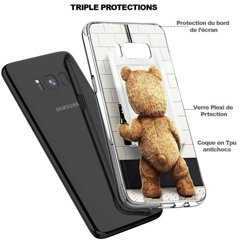 Coque Fun Samsung Galaxy S8 Teddy Biere en Verre Trempé à Strasbourg