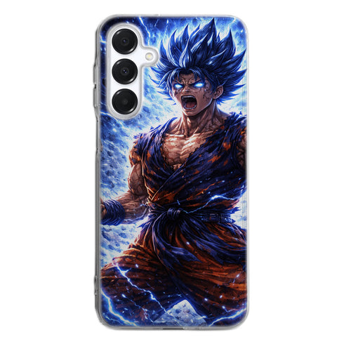 Coque personnalisée Manga Dbz Saiyan Bleu pour smartphones Samsung Serie S, Serie A
