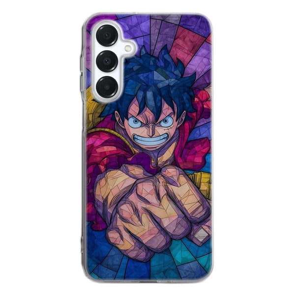 Luffy Punch Artistique Coloré | Coque Samsung