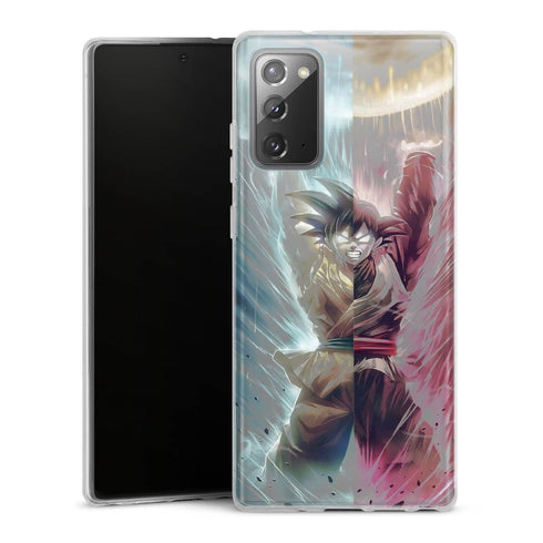 Goku et Black Goku | Coque Telephone iPhone, Samsung Galaxy, Huawei, Oppo, Xiaomi - Silicone, SAMSUNG GALAXY NOTE 20