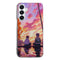 Coque Samsung Naruto et Sasuke enfant sous le coucher de soleil - MaCoquePerso
